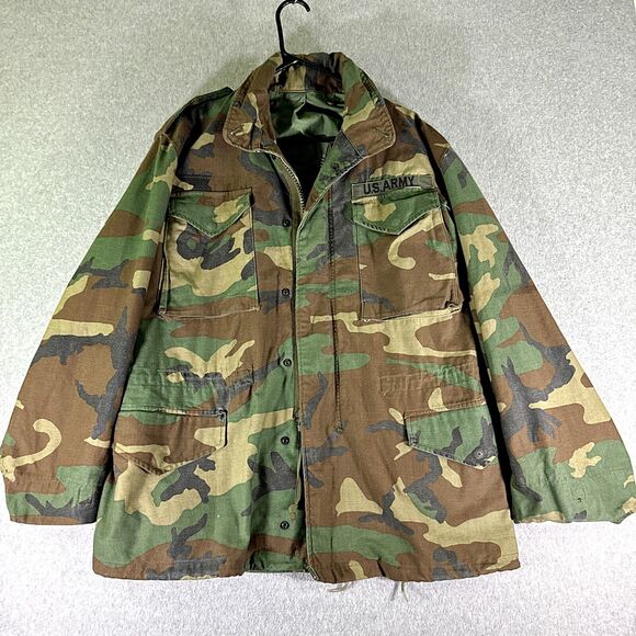 US Army Other - US Army Mens Military Jacket Hoodie Tag Size M Coat Cold Weather Camouflage